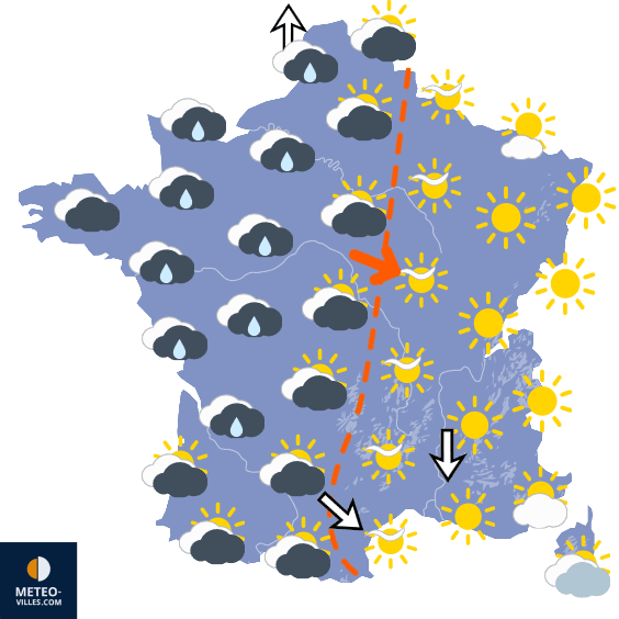 Carte de température France