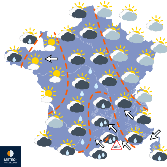 Carte de température France
