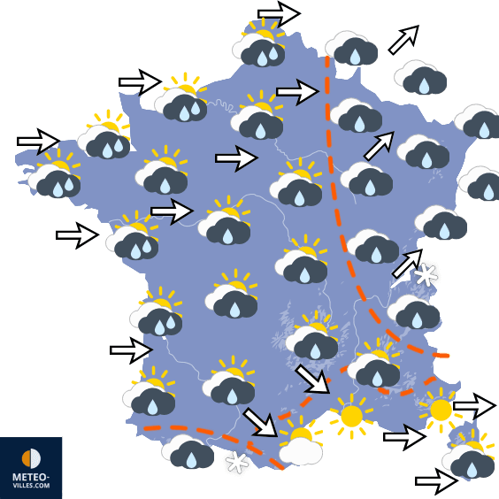 Carte de température France