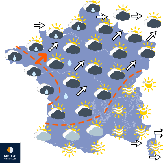 Carte de température France