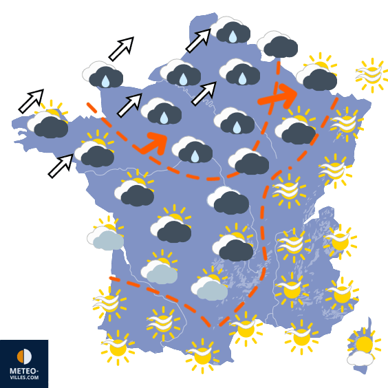 Carte de température France