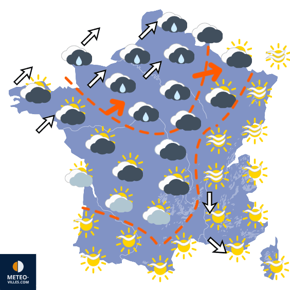 Carte de température France