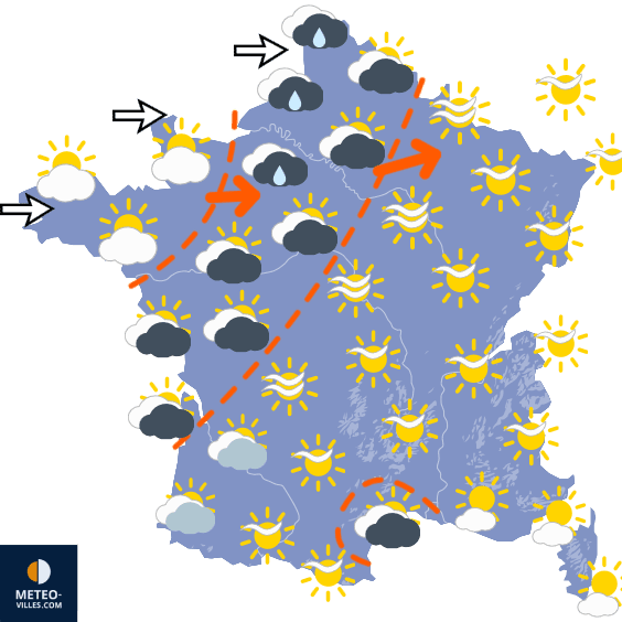 Carte de température France