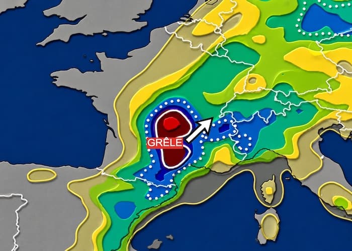Violents orages de grêle ce vendredi : 10 départements en vigilance orange