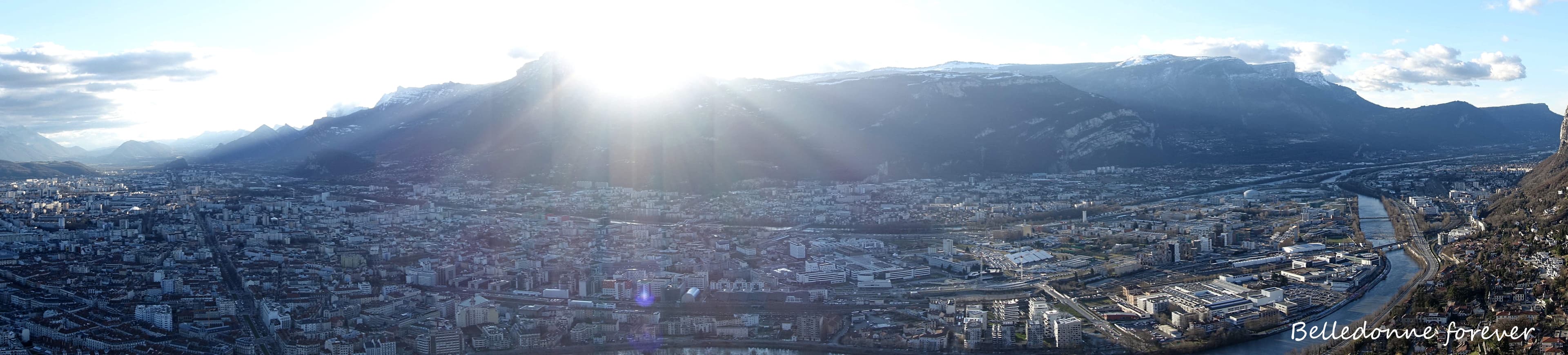 Vent de nord à la bastille Grenoble + Vercors  A.P.