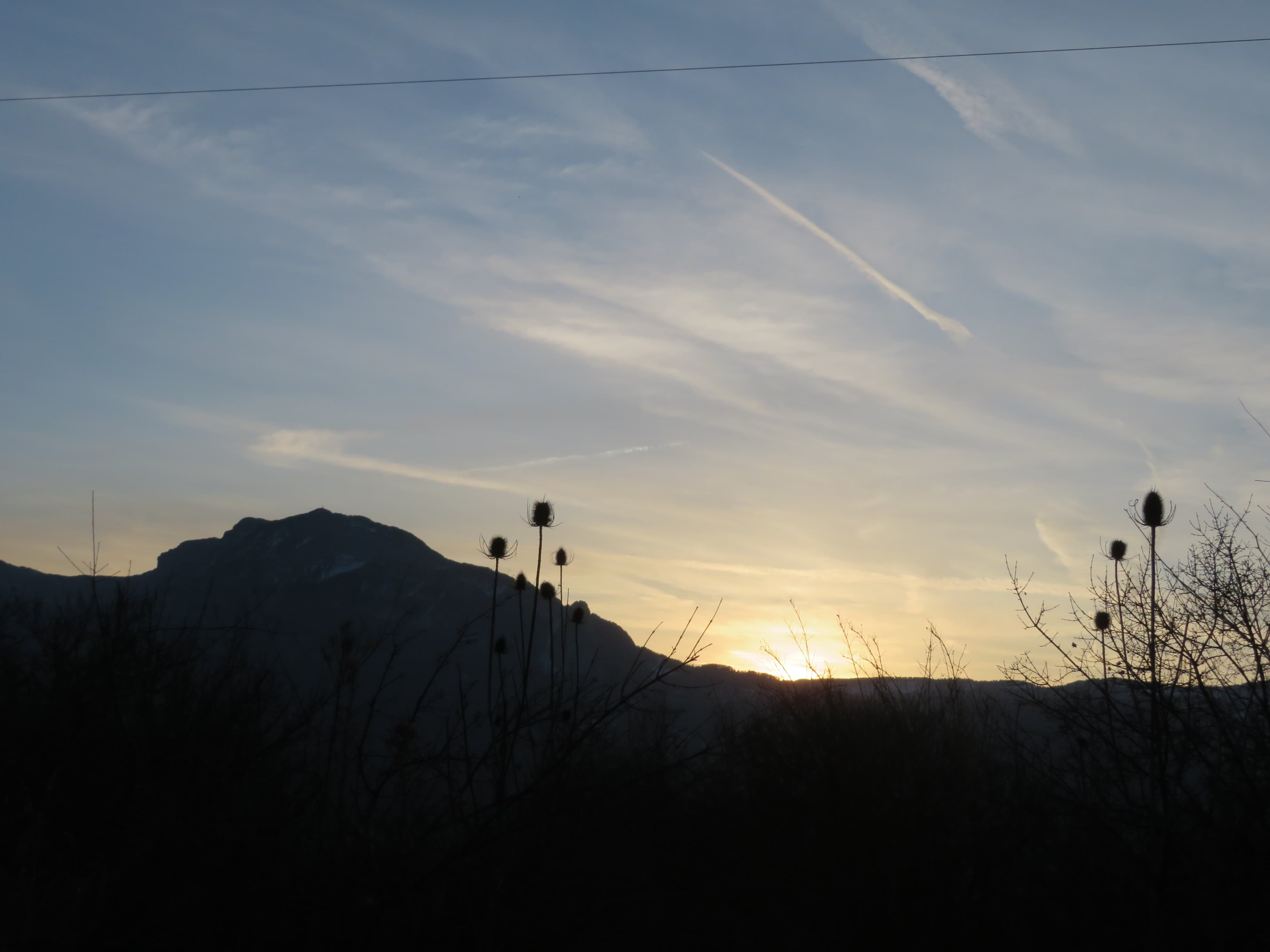 en descendant du Mont Jalla