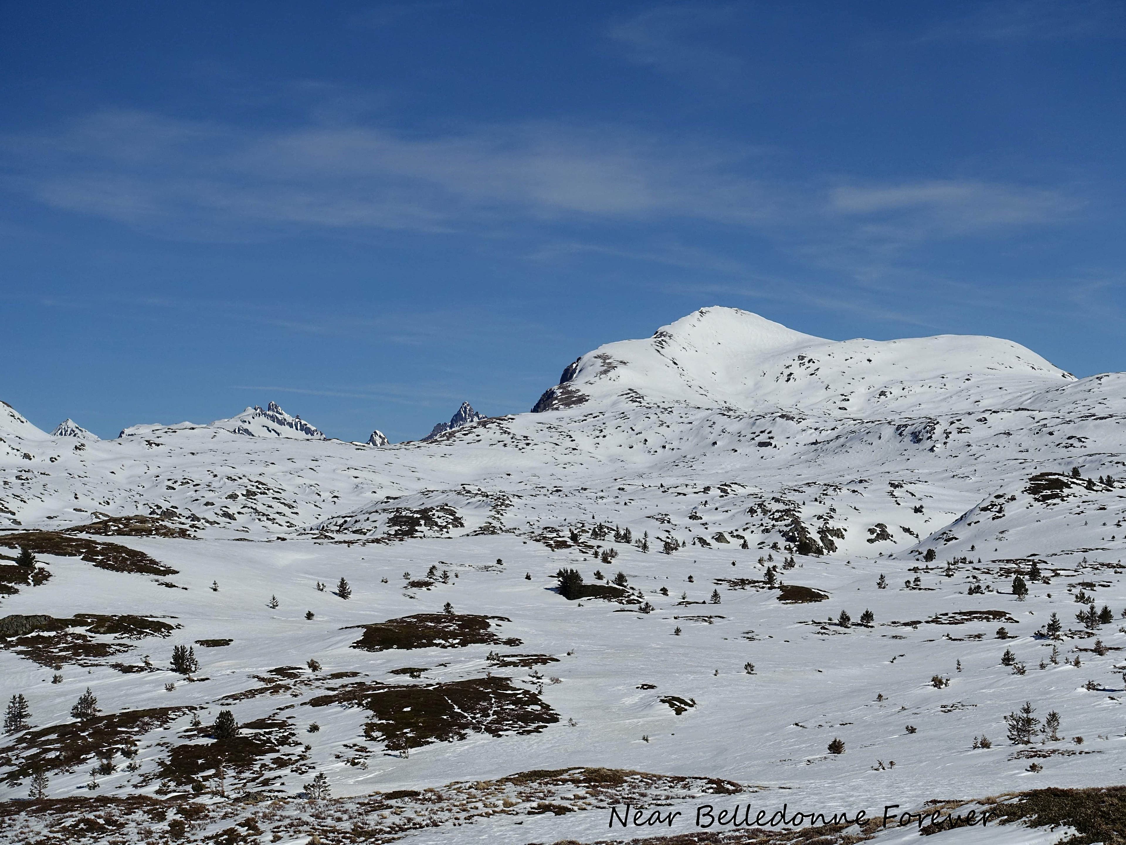 Misère le peu de neige Plateau lac fourchu au fond croix ce belledonne A.P.