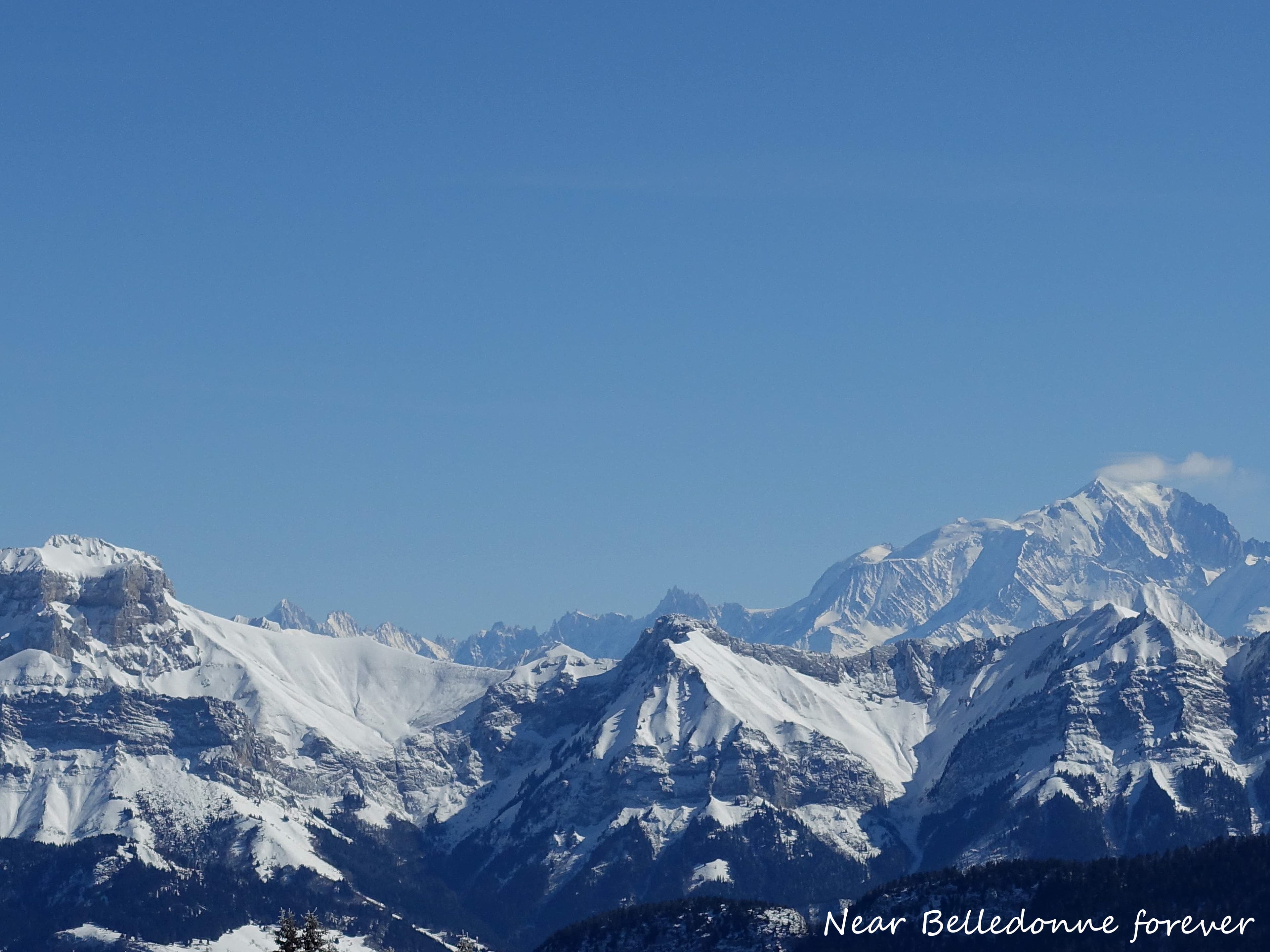 Le mont blanc se couvre (M blanc, aiguille midi, verte et bout de la tournette) A.P.