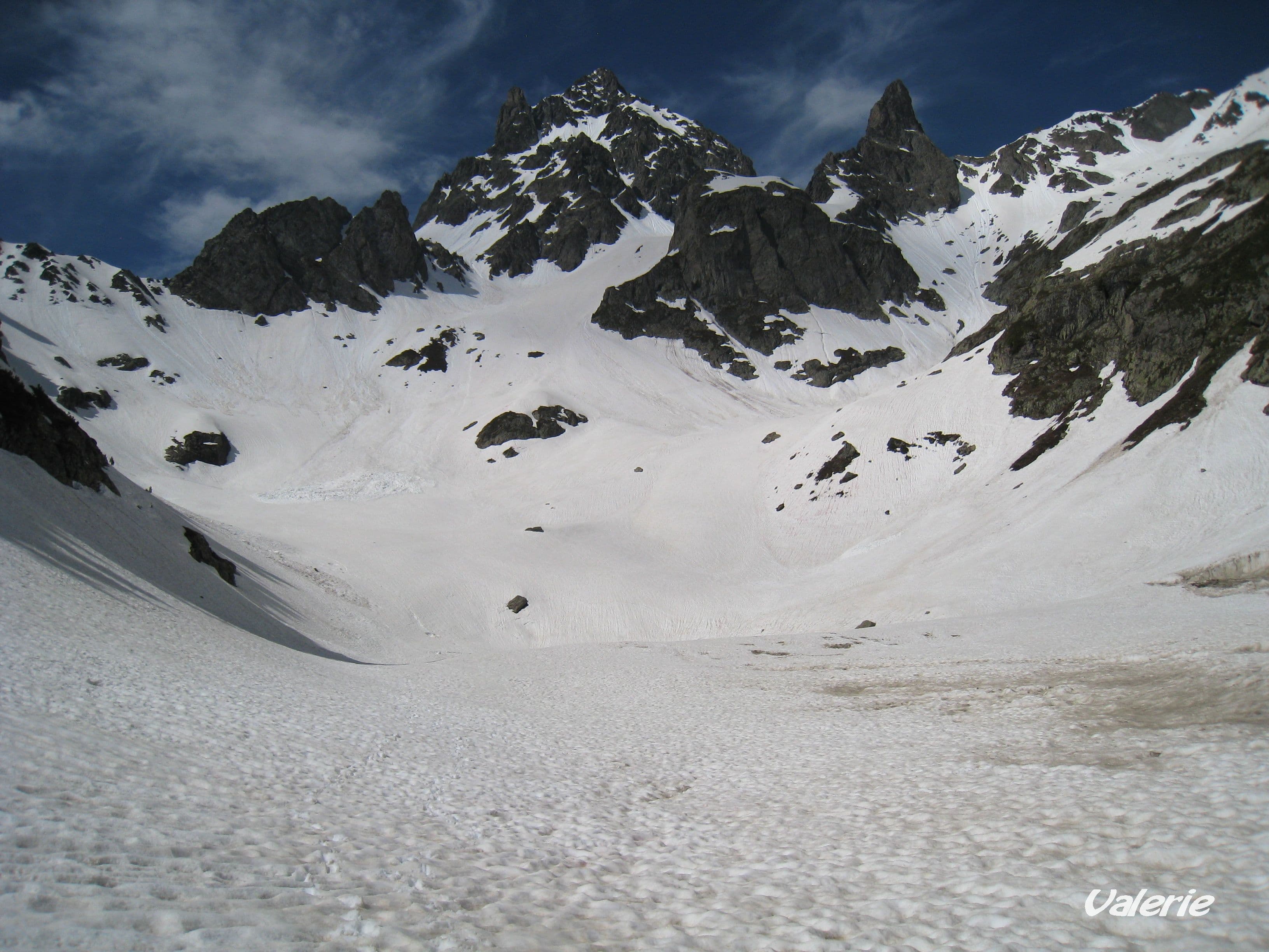 Lac de la Balmette sous la neige