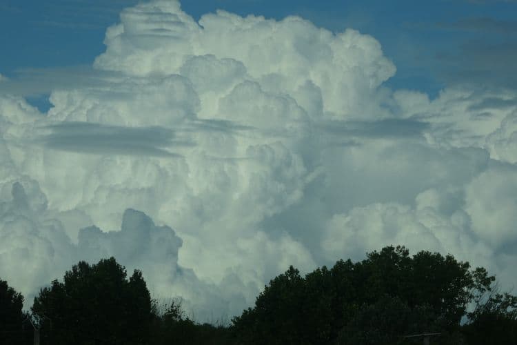 mur de cumulus vers le var
