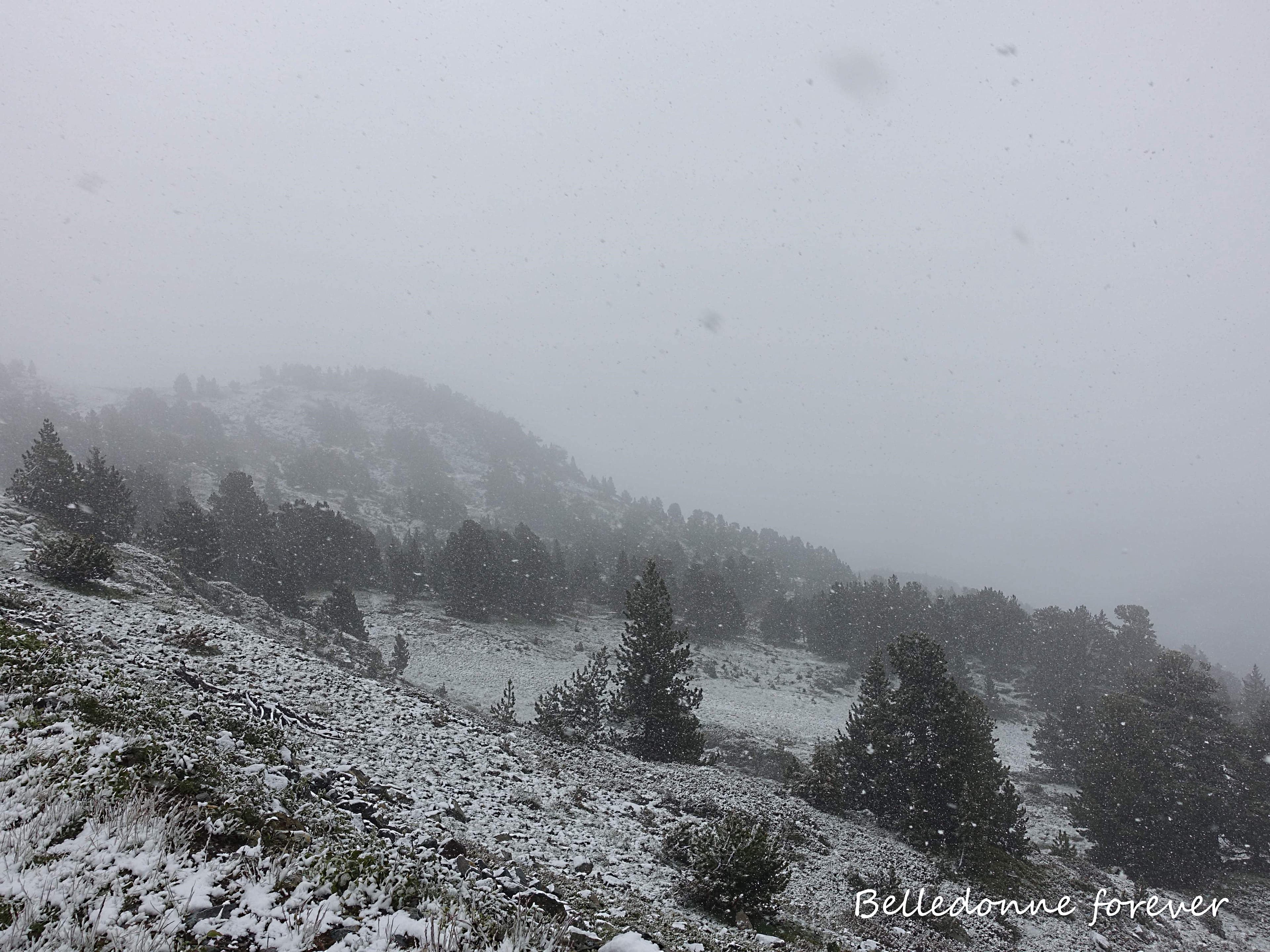 +12°c à 600m, +5°c à 1200m +2°c à 1800m flocons à 1850m neige au sol à 1950m A.P.