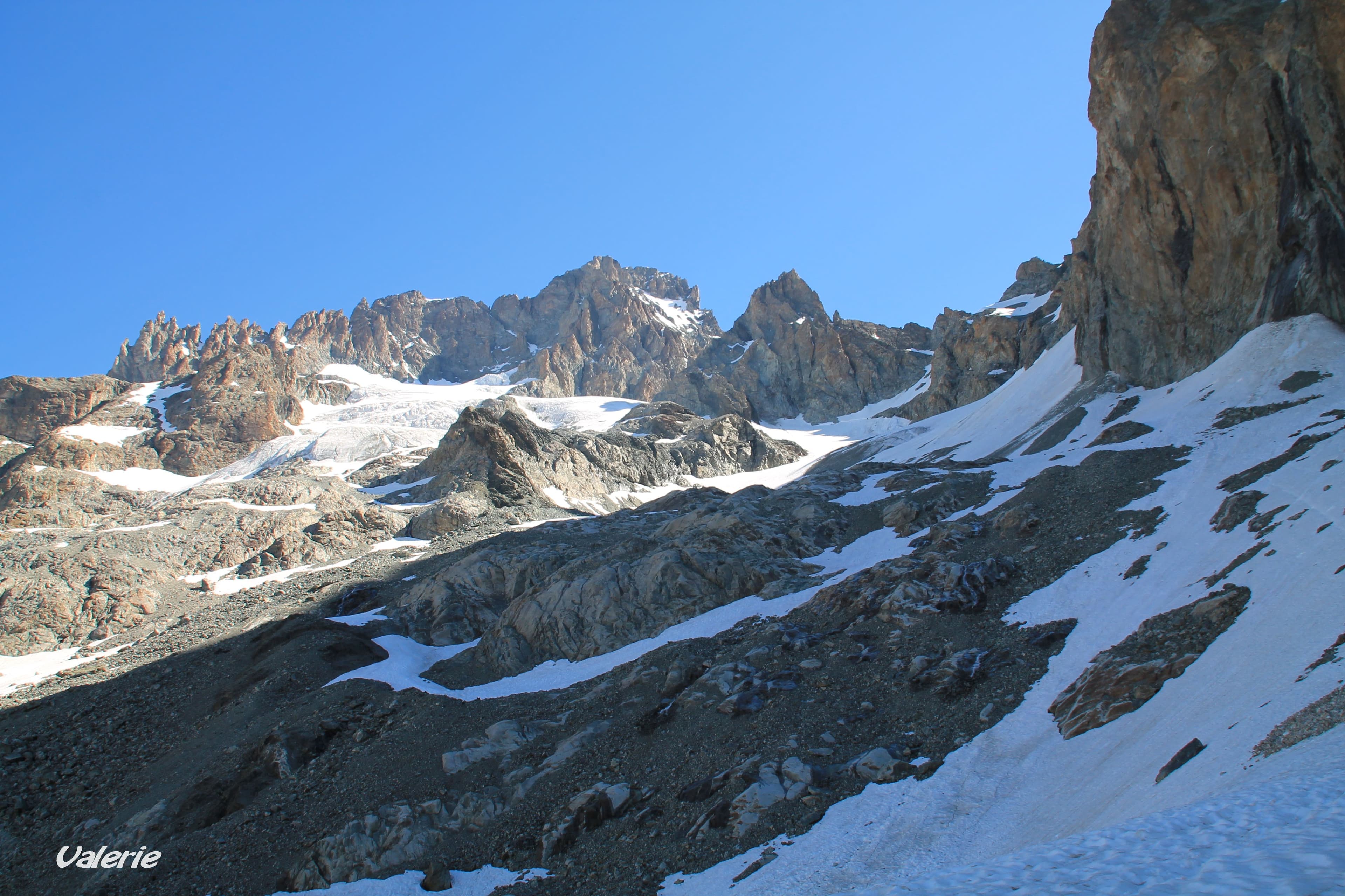 Barre des Écrins Face Sud et Glacier de la Pilatte