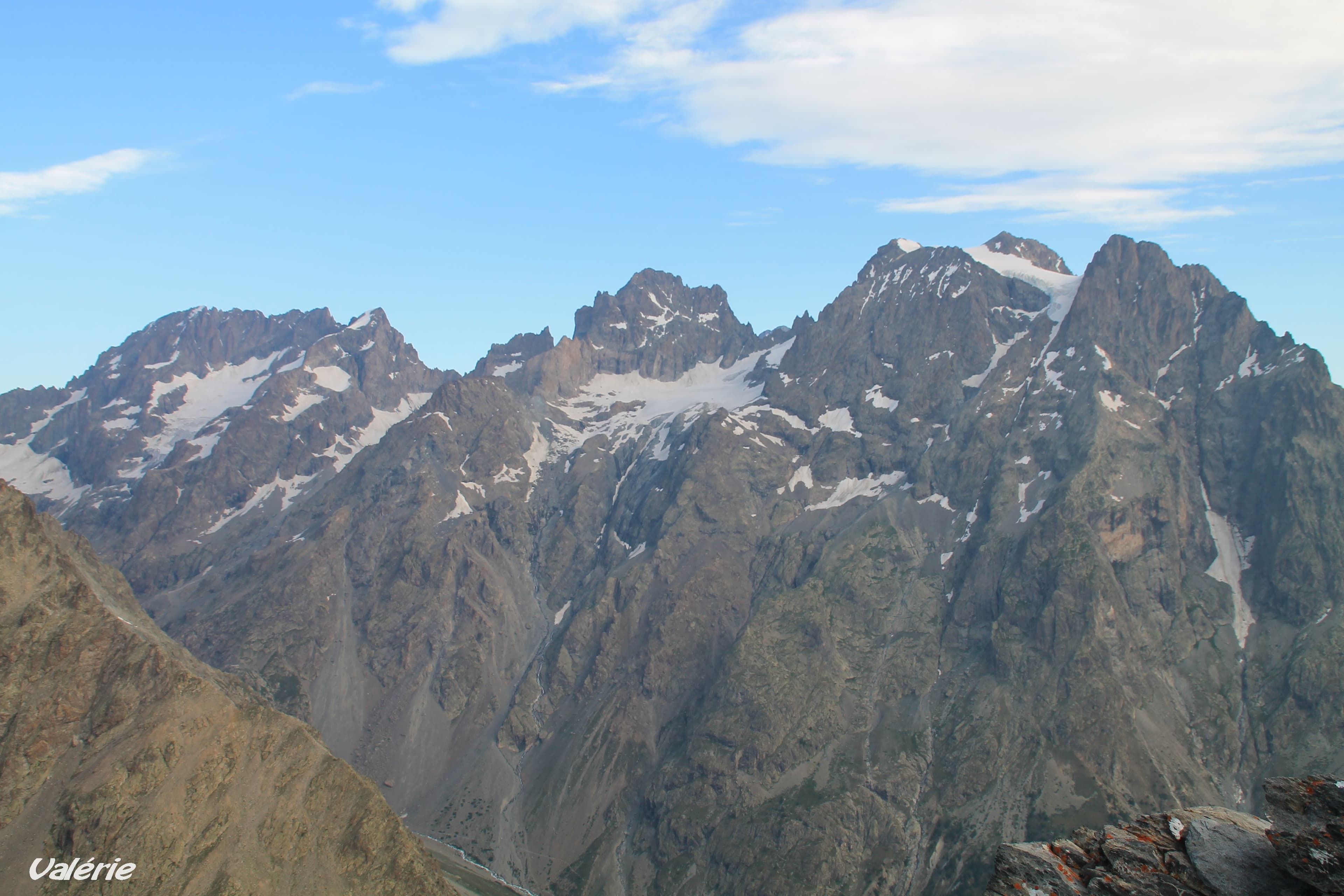L'Ailefroide, Pic sans Nom et Pelvoux