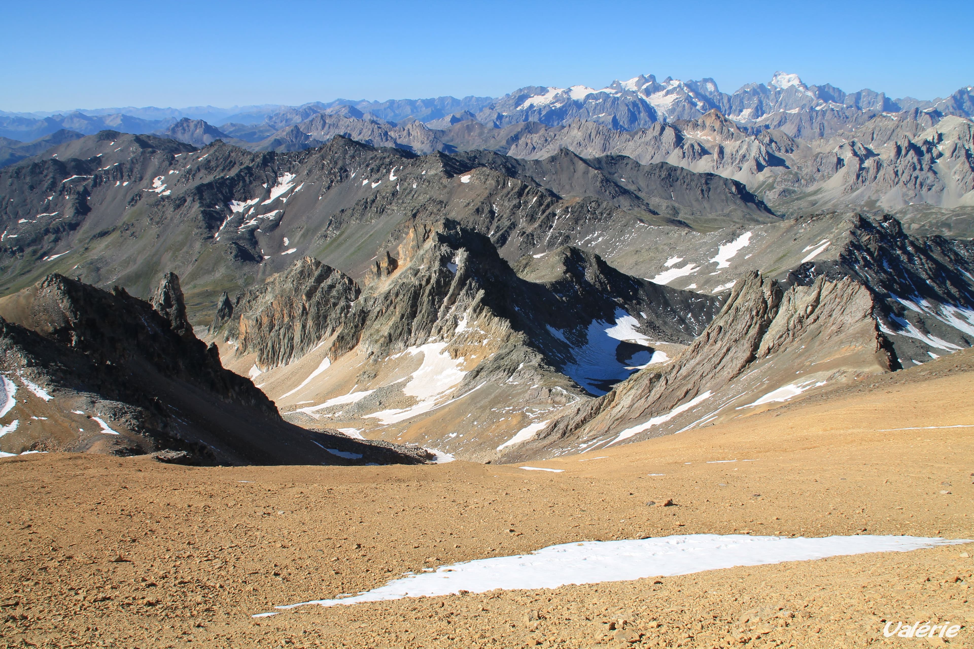 Les Ecrins depuis le Mont Thabor