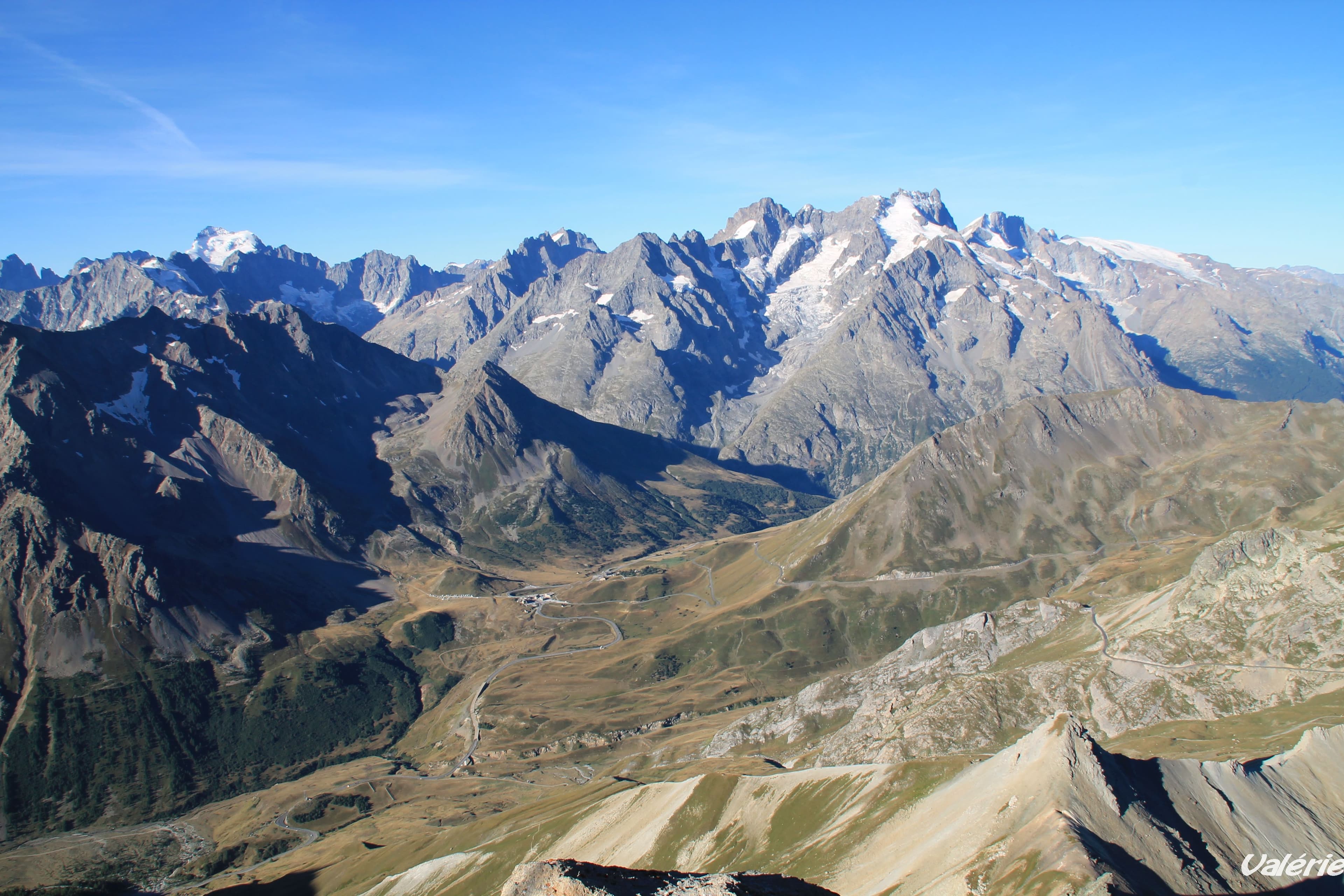 Col du Lautaret depuis le Grand Galibier