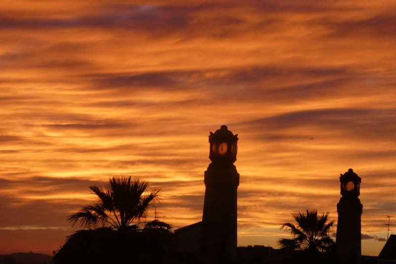 coucher de soleil à st charles, après les pluies