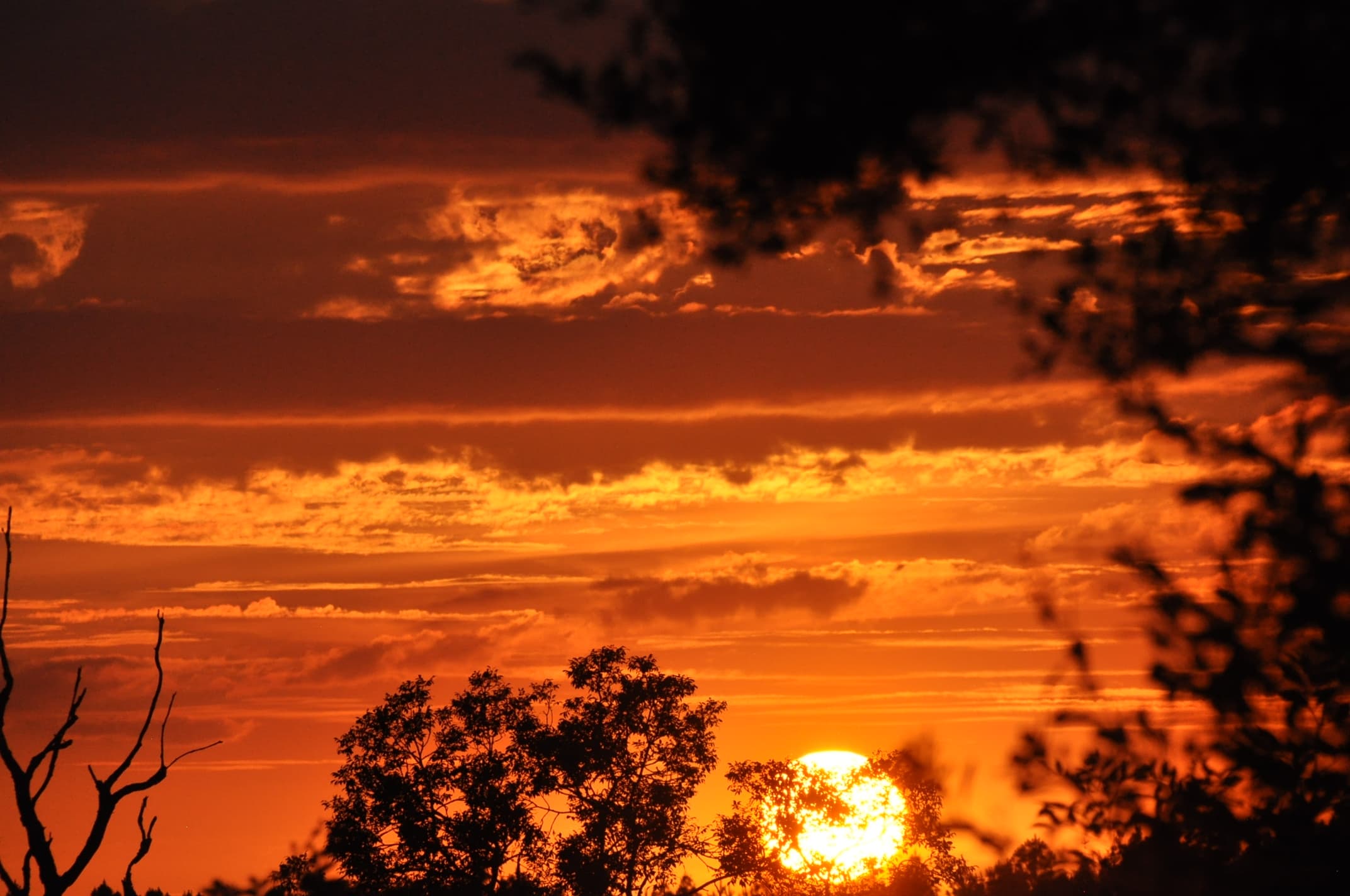 Magie "colorée" du soleil couchant !!! Quand le ciel s'embrase !!!
