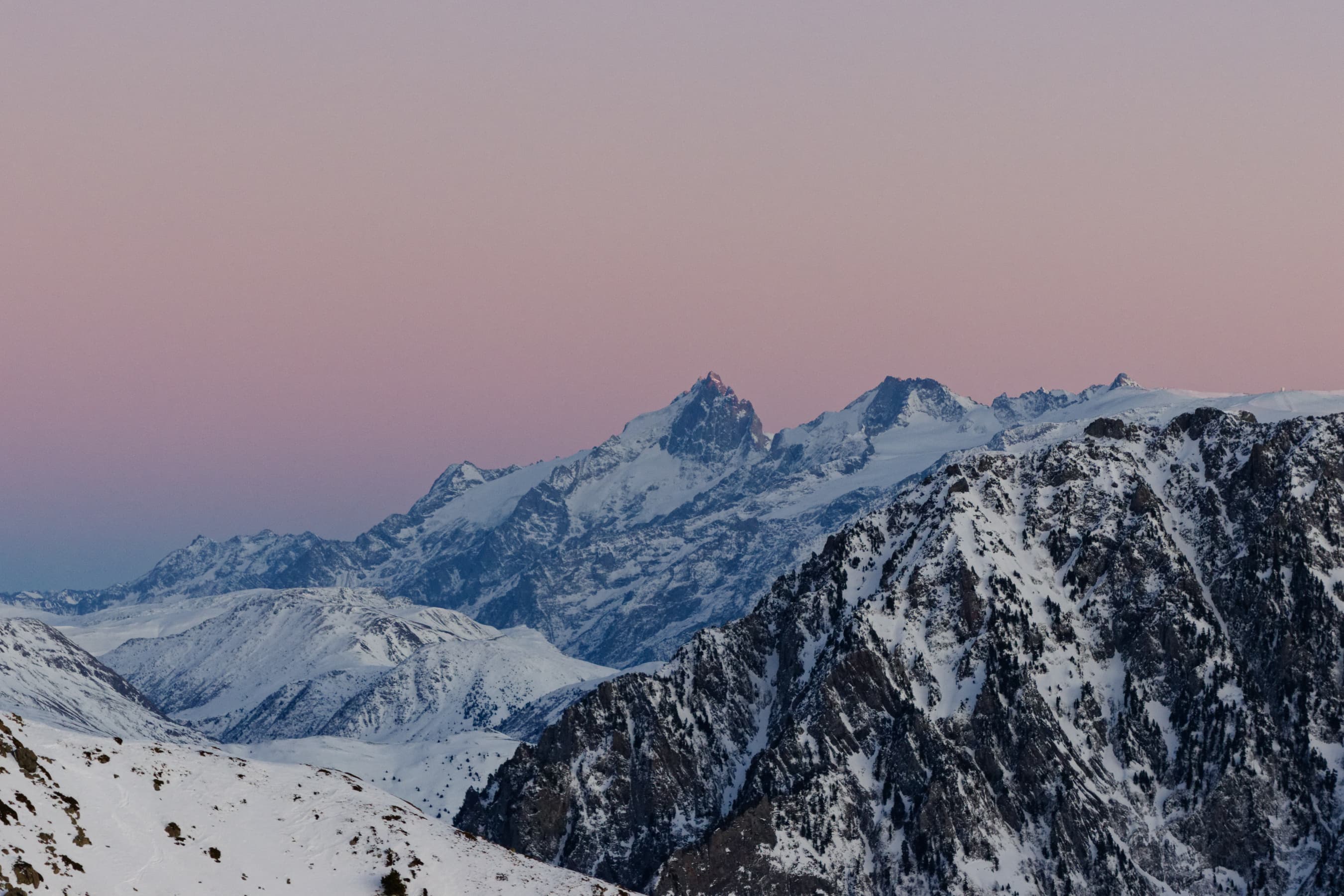 La Meige - glacier des 2 Alpes depuis Chamrousse