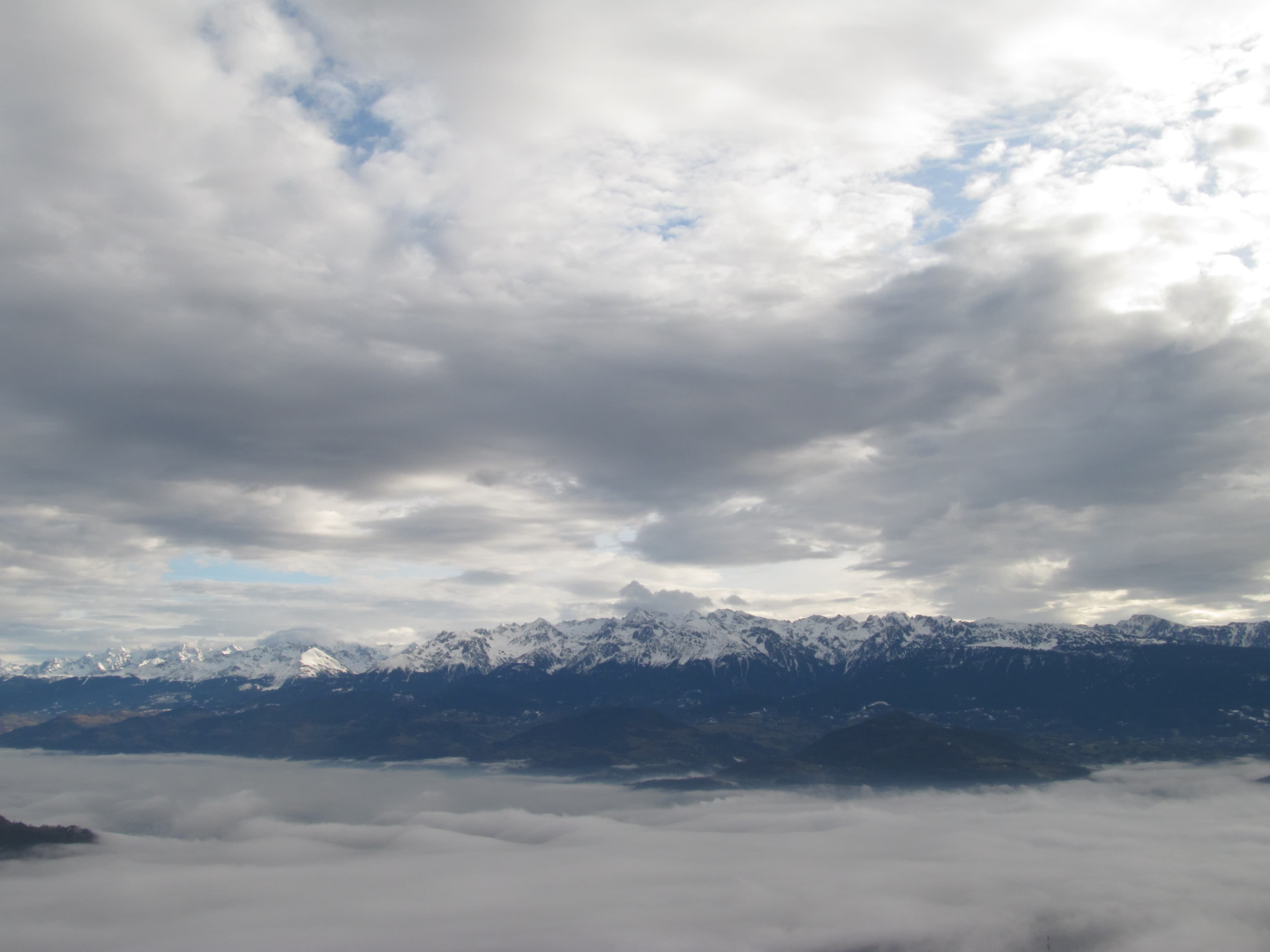 Haute visibilité au dessus de Grenoble