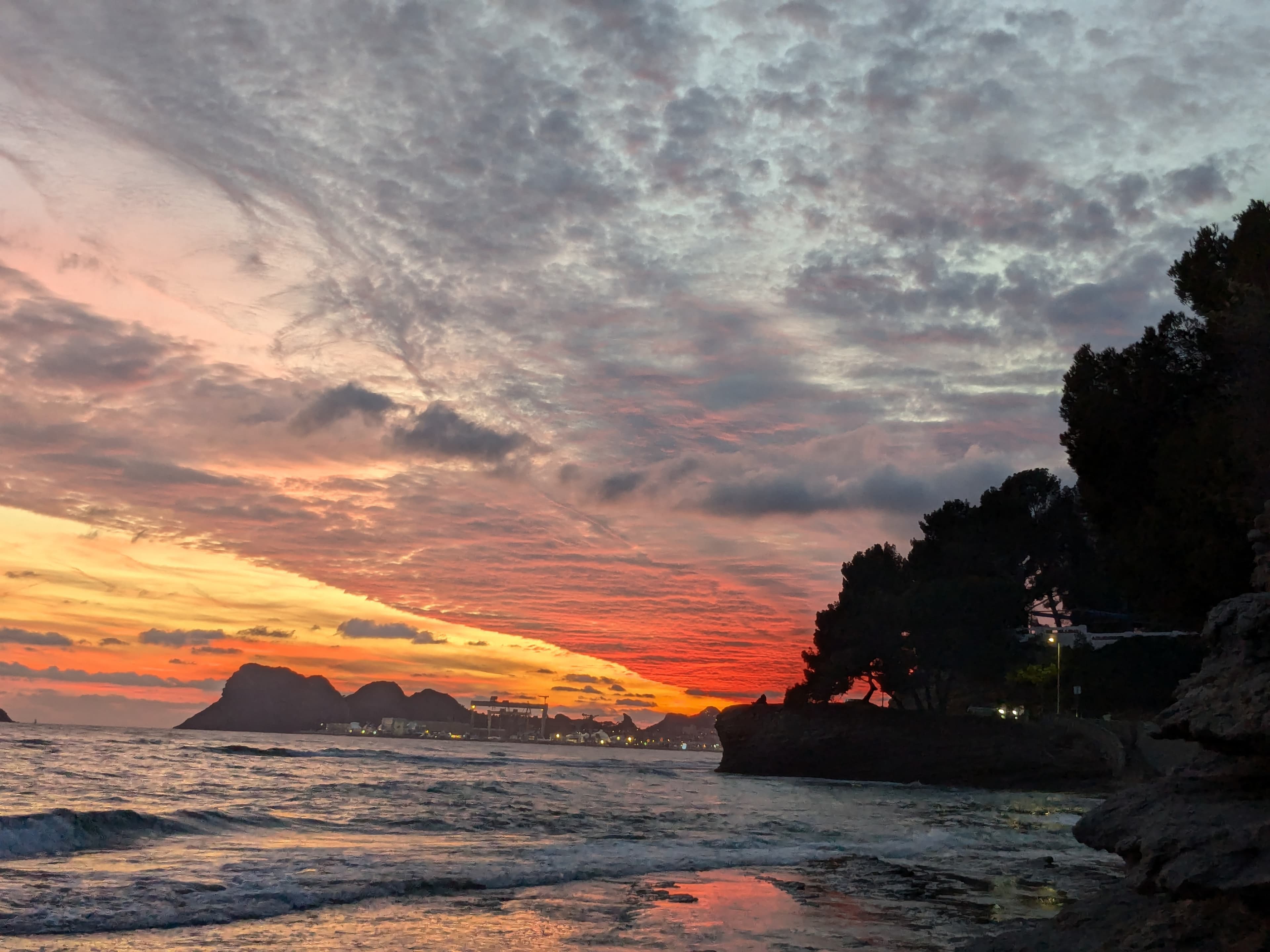 Coucher de soleil sur La Ciotat