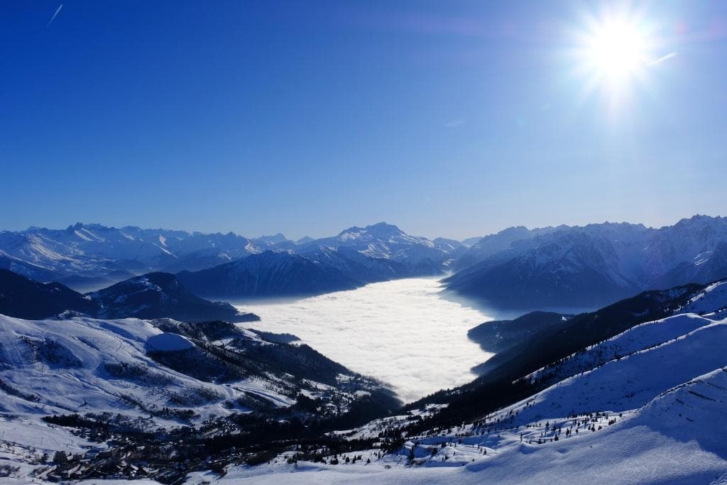 La Vallée de la Tarentaise en direction de Bourg St Maurice