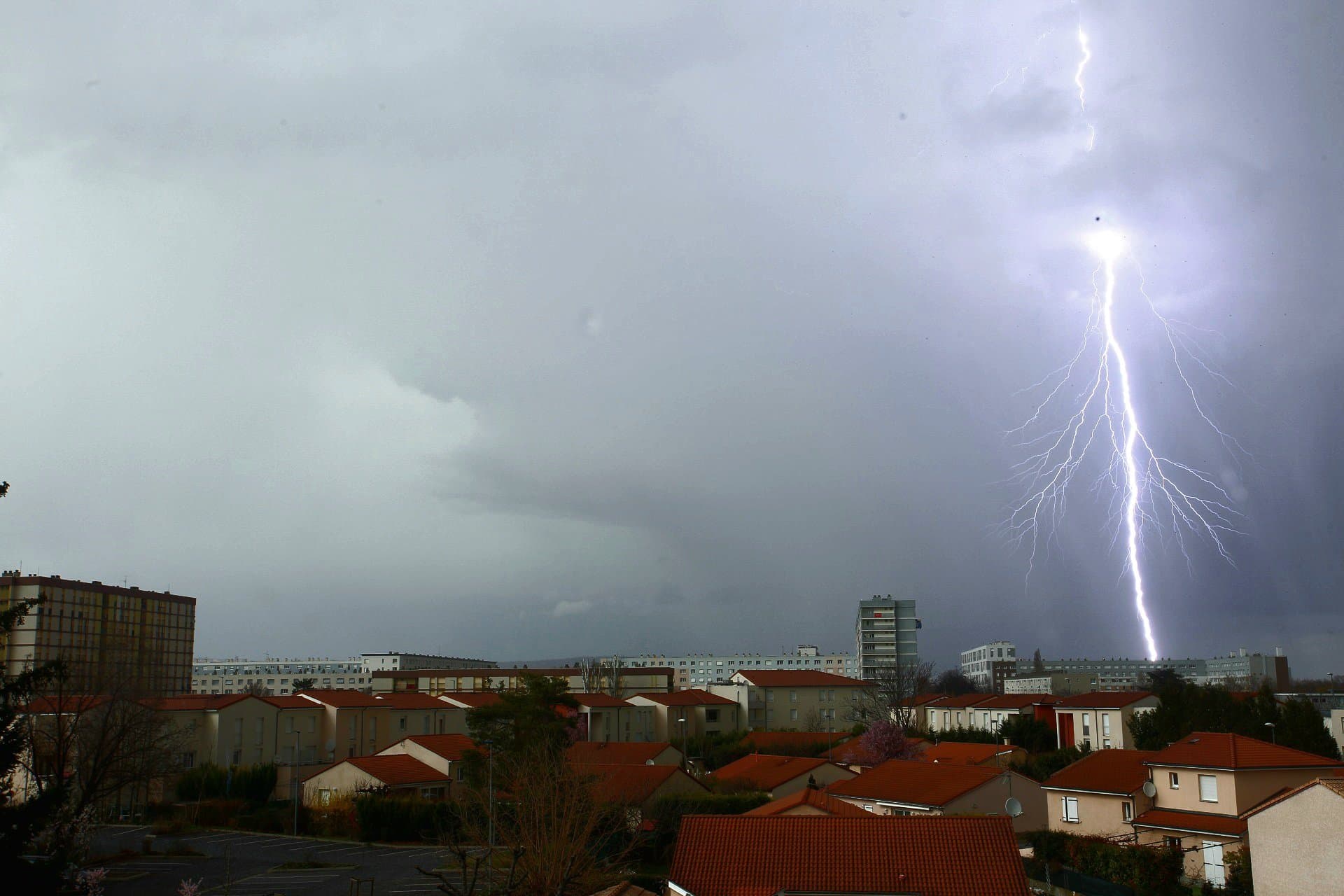 Orage hier après midi