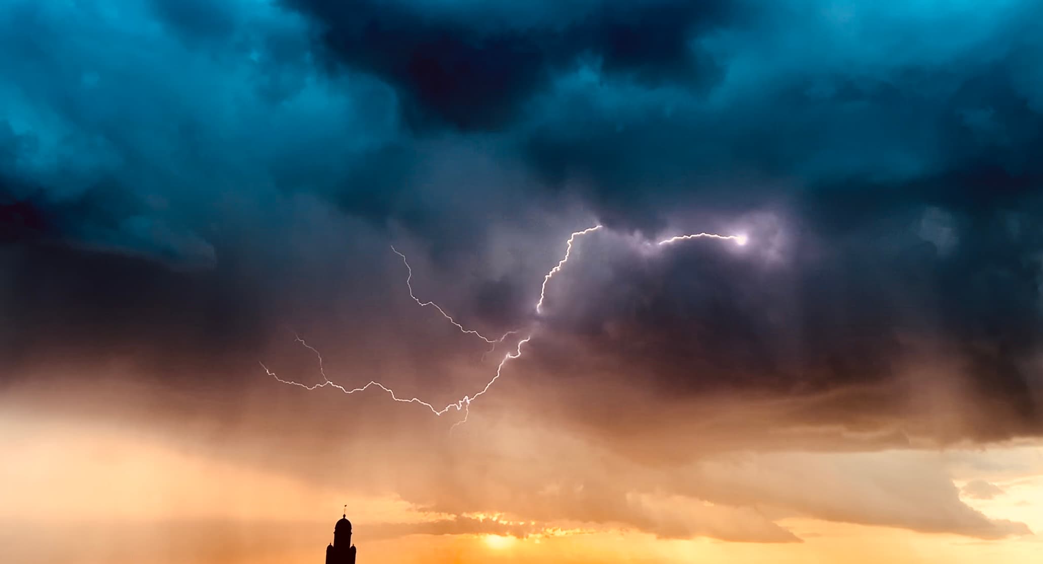 Orage de grêle isolé