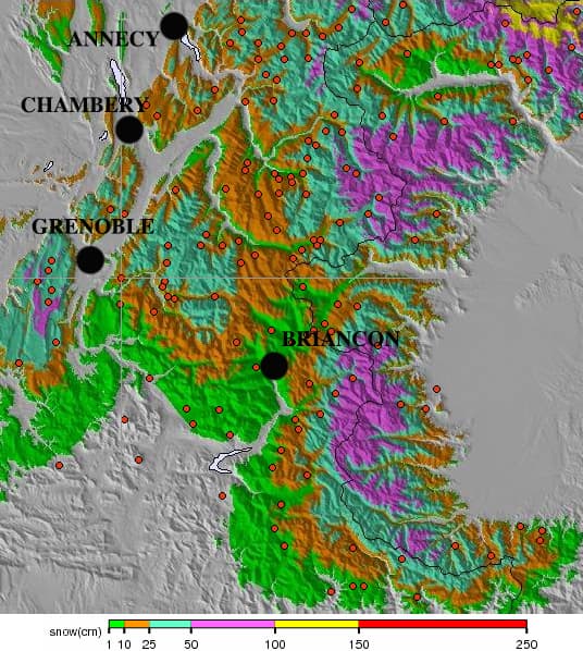Image d'illustration pour Neige en abondance sur les massifs de l'Est