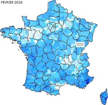 Image d'illustration pour Début d'année arrosé et sols humides sauf près de la Méditerranée