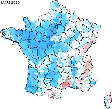 Image d'illustration pour Début d'année arrosé et sols humides sauf près de la Méditerranée