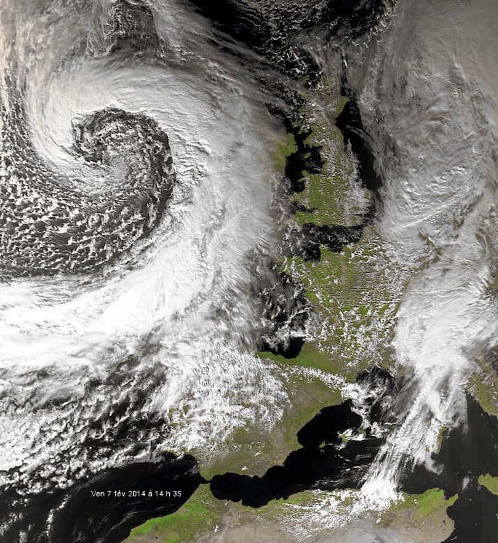 Image d'illustration pour Suivi de la dépression Ruth - inondations en Bretagne