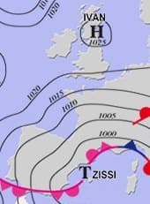 Image d'illustration pour La dépression Zissi provoque tempête, inondations, neige et avalanche