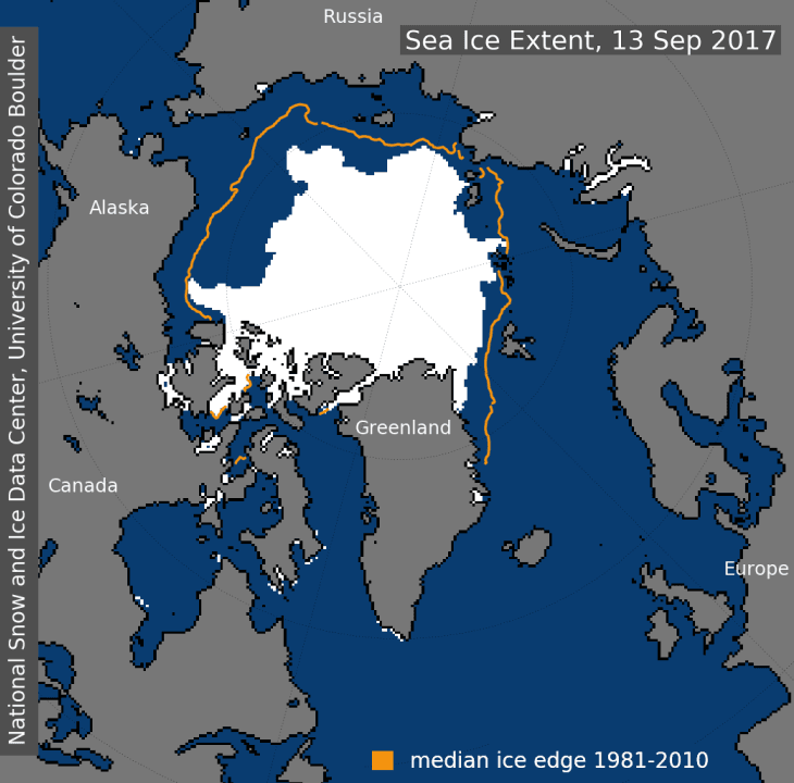 Image d'illustration pour Etendue de la banquise en Arctique : plus élevée qu'attendu