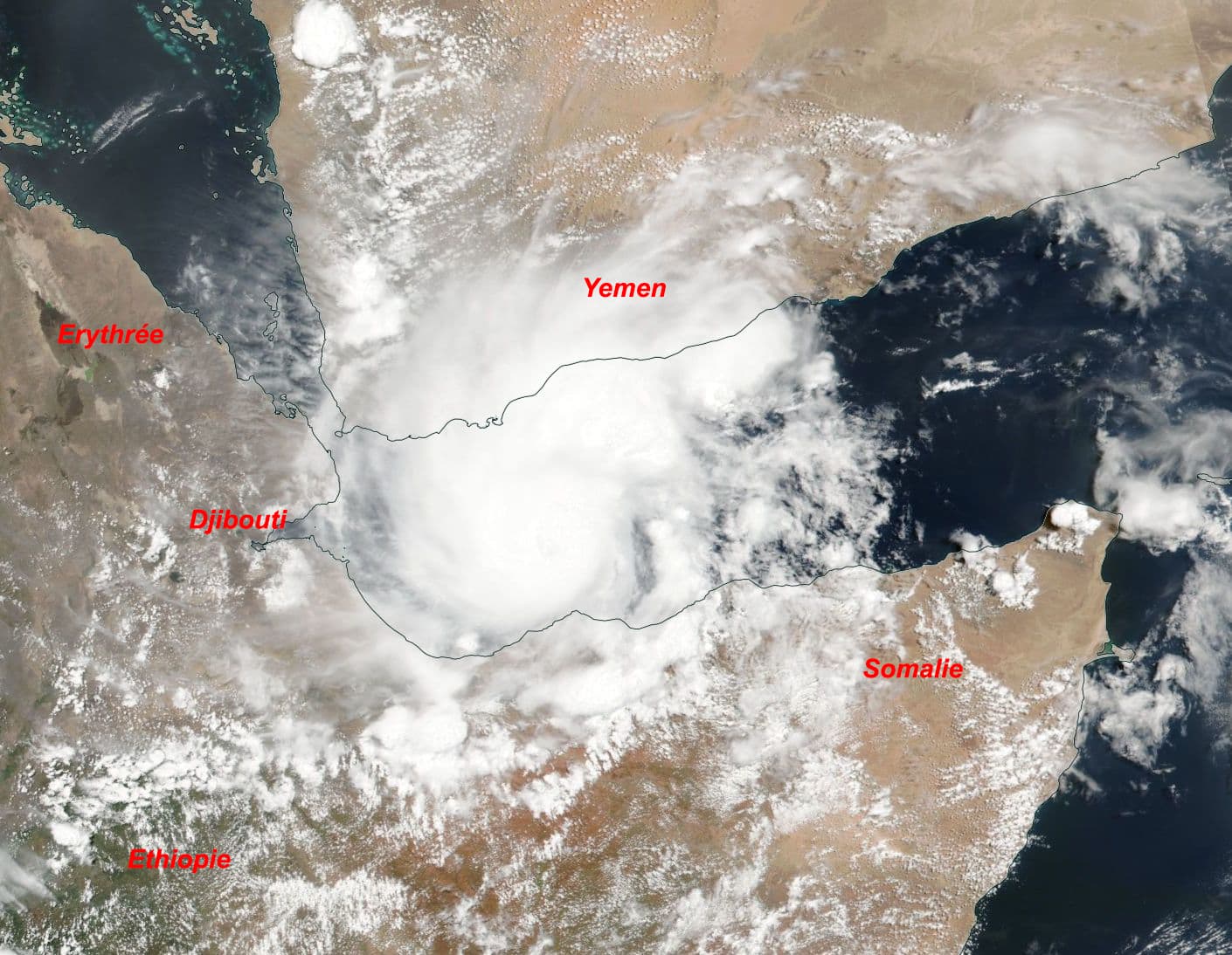 Image d'illustration pour Tempête tropicale Sagar : phénomène rare dans le golfe d'Aden