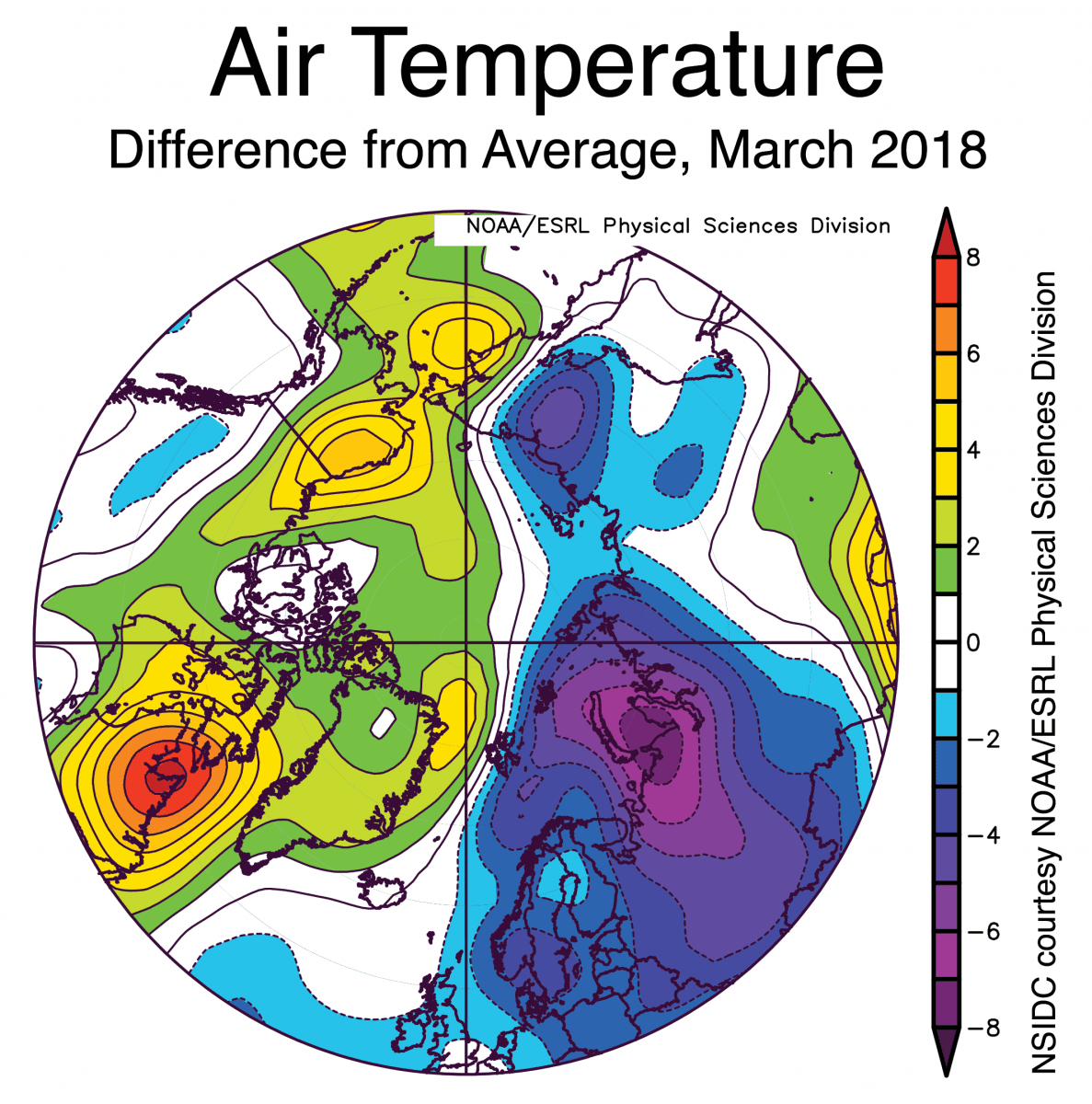 Image d'illustration pour Arctique : faiblesse quasi-record du maximum glaciaire hivernal