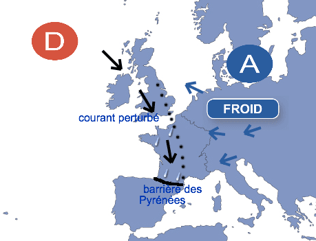 Image d'illustration pour Suivi du mauvais temps dans le Sud-Ouest et près des Pyrénées