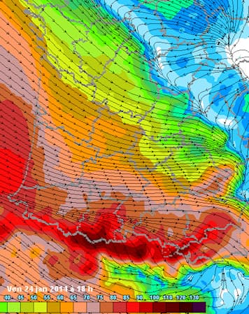 Image d'illustration pour Suivi du mauvais temps dans le Sud-Ouest et près des Pyrénées