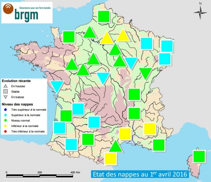 Image d'illustration pour Bulletin de niveaux des nappes phréatiques en avril