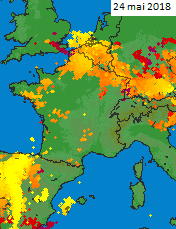 Image d'illustration pour De violents orages fin mai se prolongeant début juin