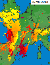Image d'illustration pour De violents orages fin mai se prolongeant début juin