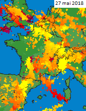 Image d'illustration pour De violents orages fin mai se prolongeant début juin