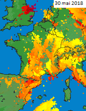 Image d'illustration pour De violents orages fin mai se prolongeant début juin