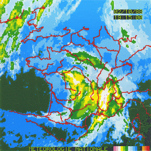 Image d'illustration pour Orage catastrophique à Nîmes le 3 octobre 1988