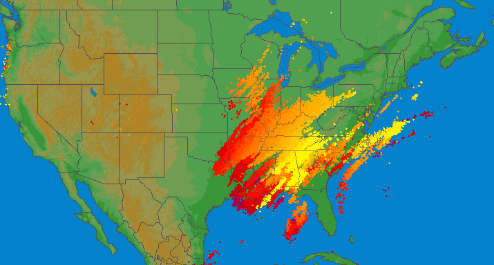 Image d'illustration pour Violents orages et tornades aux Etats-Unis à deux jours de Noël