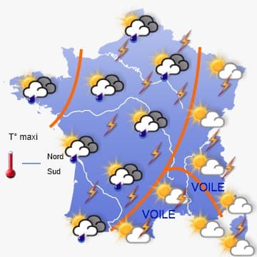 Persistance du risque d'orages 