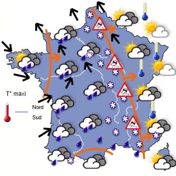 Début de semaine très humide avant le retour du froid 