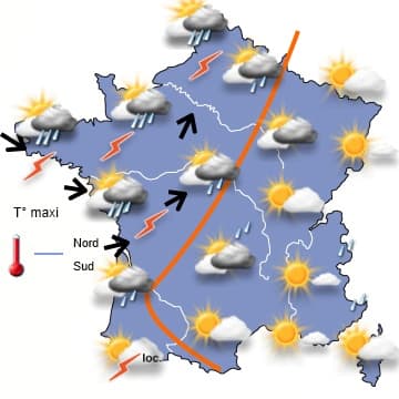 Toujours un risque d'averses ou d'orages pour les prochains jours 