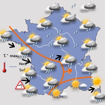 Temps plus calme et plus sec à partir de mercredi