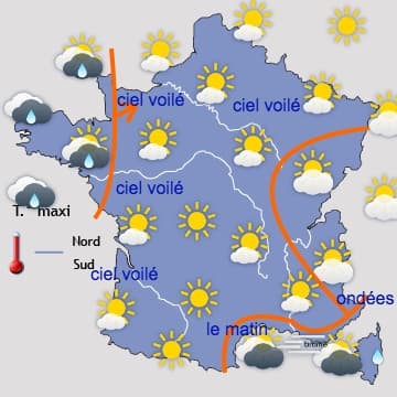 Petite dégradation par l'Ouest en début de semaine 