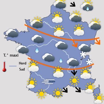 Hausse généralisée des températures jusqu'à vendredi 